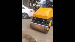 3tons double drum road roller