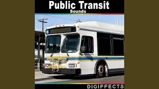Big Bus Doors Close and Bus Starts with Ride