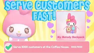 Serve 5,000 Customers FAST! | Roblox My Hello Kitty Cafe | Riivv3r