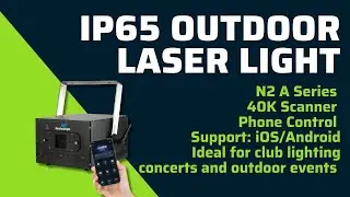 N2 A Series Outdoor Laser Light Projector Animation Laser with DMX and App Control IP65 Waterproof