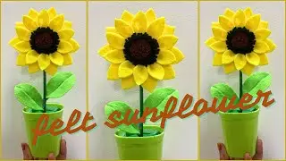 DIY Felt Sheet Flowers | Felt Sheet Crafts | Felt Sheet | Easy Felt Flowers