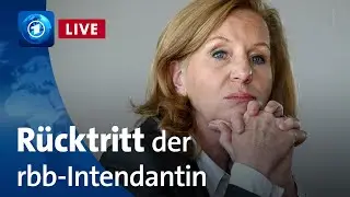 Sondersendung zum Rücktritt der rbb-Intendantin Patricia Schlesinger