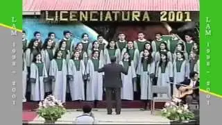 Presentaci&oacute;n Coro LAM en Licenciatura Liceo Abate Molina 2001