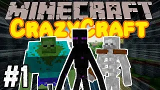 Creating A Mansion! | Minecraft CrazyCraft Xbox One #1