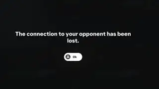 The connection to your opponent has been lost