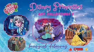 COLORING PRINCESS ANA, QUEEN ELSA, PRINCESS ANA, PRINCESS JASMINE, BELLE