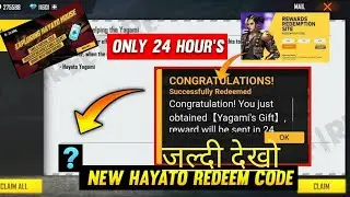 new hayato freefire redeem code|| freefire new redeem code