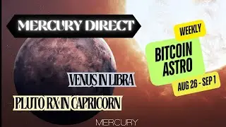 Bitcoin & Crypto Weekly Astrology Forecast: Market Sentiment & Key Transits. Mercury Turns Direct.