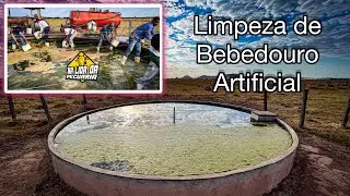 Limpeza de bebedouro artificial…#nelore #pecuaria #fazenda