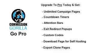 Commission Gorilla v3 Pro Upgrade Walk-through Demo Video
