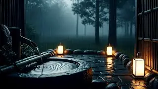 30 Minutes Relaxing Sleep Music 🌙 Slow Japanese Zen Rain