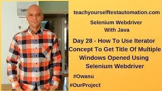 How To Use Iterator Concept To Get Title Of Multiple Windows Opened Using Selenium Webdriver