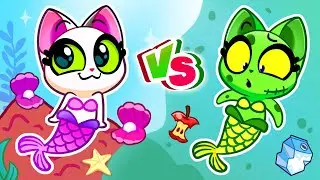 Zombie Vs Mermaid Playtime! 🧜&zwj;♀️ Funny Pretend Play Adventure for Kids