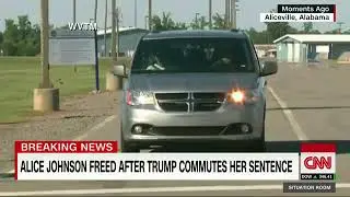 CNN News  - Alice Marie Johnson released from Alabama prison