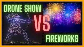 Drone Show VS Fireworks | My First Drone Light Show & My Opinion