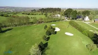 Vues a&eacute;riennes Golf Brest Pen Ar Bed / Saint-Renan / Finist&egrave;re / Armorique Bretagne / Drone FlyGolf