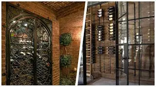 75 Multicolored Floor And Yellow Floor Wine Cellar Design Ideas You'll Love 🎀