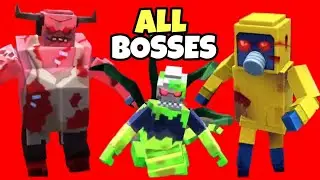 Pixel Combat: Zombie Strike | All Bosses - How To Fight ALL BOSSES Gameplay Walkthrough