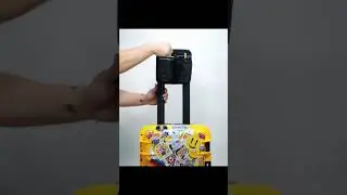 RoboCup Luggage Cup Holder | Folding Dual Drink Holder with Storage Pockets