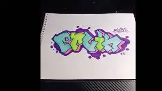 Day 12 of vlog miss graffiti name drawing 