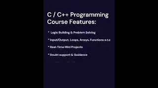 C / C++ Programming | S.V. Academy