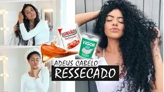 MÁSCARA CASEIRA QUE VAI ACABAR C/ FRIZZ E RESSECAMENTO DOS CACHOS!