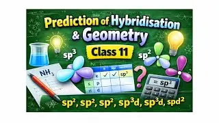 Hybridisation and Geometry | Class 11 Chemistry | NCERT Explained #hybridisation #boardexam #cbse