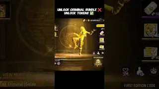 New Golden Criminal Unlock ❎ Free Mai Kuch Nahi Milta ✅ #mrfreesidegamer #garena #freefire #criminal
