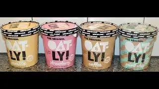 Oatly Non-Dairy Frozen Dessert: Vanilla, Strawberry, Coffee & Mint Chip Review