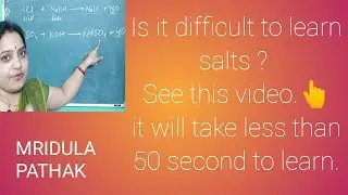 14 September 2020 What is salt and its Classification  ...... Acids, bases and salts  Part ___  6