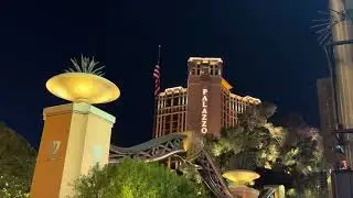 North end of the Strip at night