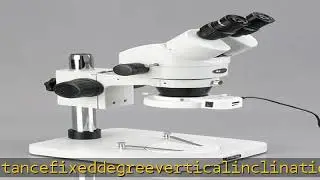 AmScope SM-1BS-64S Professional Binocular Stereo Zoom Microscope, WH10x Eyepieces, 7X-45X Magnifica