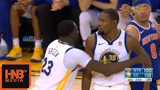 Kevin Durant Ejected From Game / GS Warriors vs Knicks