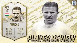 92 MID ICON PUSKAS PLAYER REVIEW! - FIFA 21 ULTIMATE TEAM