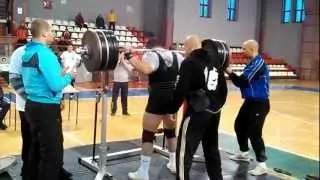 POWERLIFTING 18  Gala Kup NIS   15 12 2012  Nikola Rollie Aleksic Squat 300kg