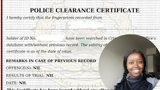 GETTING A POLICE CLEARANCE CERTIFICATE FROM Kenya to Canada// prices