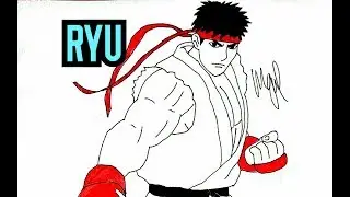 HOW TO DRAW RYU FROM STREET FIGHTER