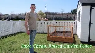 Easy Cheap Raised Garden Bed Fence (UPGRADE)