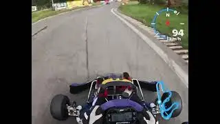 Kart fahren aus Fahrer Perspektive