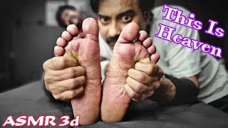 Heavenly Bliss At Foot Tapping and leg massage with toe cracking | Foot Massage | Indian Barber
