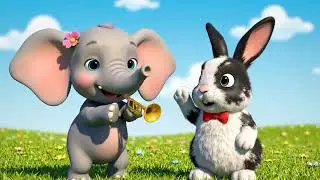 Танец слона и кролика 🐘🐰🎶 | Детский мультфильм | Masti Kids TV