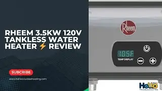 Rheem 3.5kW 120V Tankless Water Heater ⚡ Review