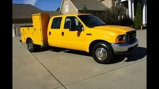 2001 FORD F-350 7.3 POWERSTROKE DIESEL SERVICE UTILITY TRUCK FOR SALE TOOL