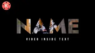 How To Place Video Inside The Text | Video Inside The Text | KINEMASTER |@zohaibshahzad1137