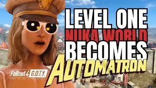 Fallout 4 Survival: Level One Nuka World | Melee (and Explosives) Only | EP.09 - Automatron