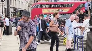 DEAN FRANKLIN Hallelujah, London (UK), 24.07.2024. (Piccadilly Circus)