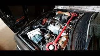 Работа двигателя M30 модели BMW 7 серии 732iA в кузове E23