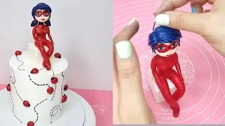 Fendanti Ladybug Girl Cake Topper Tutorial: Can it be simpler than this?
