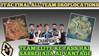 FREE FIRE ASIA CHAMPIONSHIP GRAND FINAL TEAMS DROP LOCATION AND CLASHES||LUCK ESPORT TEAMS IN FFAC||