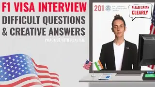 Approved F1 Visa Interview | Difficult Questions Creative Answers | Long Interview